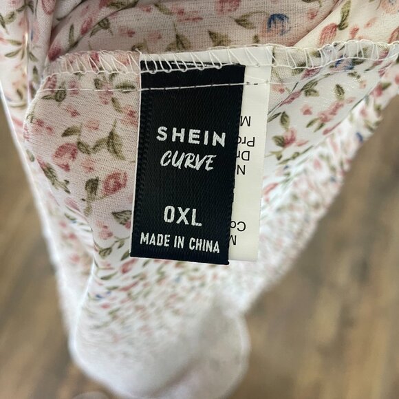 Shein Curve Off Shoulder Floral Ruffle Dress - Size XL - Picture 6 of 6